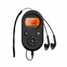 M01 Mini Portable Rechargeable FM / AM Radio With Backlight(Black) - 1