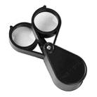 Handheld Portable 30mm Double Open 10X HD Folding Magnifier - 1