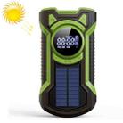 EM03 IPX5 Waterproof Multifunctional Solar Emergency Radio Hand-Cranked Generator Flashlight(Green) - 1