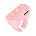 Bluetooth 3 Keys Remote Finger Ring Video Controller Novel Page Flip Photo Tool(Pink) - 1