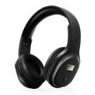 A8 Charging Version Portable Digital Display FM Headphone(Black) - 1