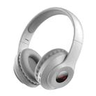 X5 Portable Digital Display Folding Headset FM Radio Headphones, Color: Charging White - 1