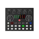 V8S Audio Mixer Live Voice Changer External Sound Card, Color: Black - 1