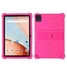 For Blackview Tab 7 Wifi 10.1-inch Shockproof Silicone Tablet Case with Holder(Rose Red) - 1