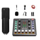 M8 Recording And Singing Live Bluetooth Sound Card Set, Color: Black Tripod - 1