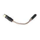 Type-C To 3.5mm Conversion Cable DAC Earphone Decoding Braided Wire, Style: Black Adapter Gold Line - 1