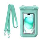 IPX8 Mobile Phone Waterproof Bag Sponge Shock Absorption Floating Swimming Phone Case(Mint Green) - 1