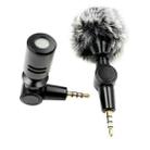 Mobile Phone Live Broadcast Microphone, Style: Pro 3.5 Straight 4-section Plug (Rabbit Fur Cover) - 1