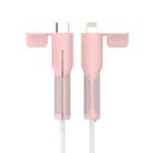 Silicone Charger Cable Protector Sleeve Anti-Break Cable Protector Case, Color: For 8 Pin Pink - 1