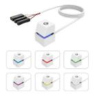 Desktop Computer Mobile Switch Computer Extension Cable Start Button, Color: White Case Colorful Light 4m Line - 1