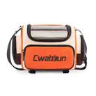 Cwatcun D121 Shoulder Crossbody Camera Bag Colorful Large Capacity Waterproof Digital Photography Bag, Color: Small Orange Red - 1