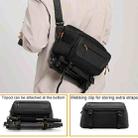 Cwatcun D133 Camera Chest Bag Multi-functional Handheld Slanting Cross Shoulder Camera Casual Bag, Color: Large Black - 3