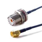 10cm SMA Male To SO239 UHF Female Coaxial RF Cable RG174 Coaxial Connector - 1