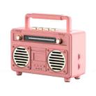 BT21 Retro USB Flash Drive FM Radio Wireless Bluetooth Speaker, Color: Pink - 1