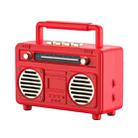 BT21 Retro USB Flash Drive FM Radio Wireless Bluetooth Speaker, Color: Red - 1