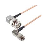 50cm CC4 Male To BNC Male Elbow Connector Cable RG179 Coaxial RF Cable - 1