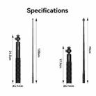 aMagisn 70cm 1/4 Inch Ball Joint Selfie Stick Sports Camera Extension Rod for DJI / GoPro HERO / Insta360 - 2