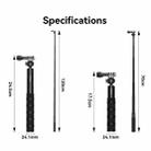 aMagisn 70cm 3-claw Ball Joint Selfie Stick Sports Camera Extension Rod for DJI / GoPro HERO / Insta360 - 2