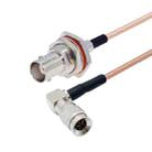 50cm CC4 Male Elbow To BNC Through Wall Waterproof Female Connector Cable RG179 Coaxial RF Wire - 1