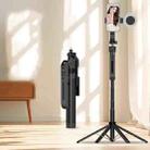 1.8m Smart Face Tracking Selfie Stick 4-axis Anti-shake Tripod with Remote Control With Single Fill Light - 1