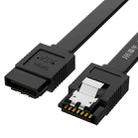 0.45m JINGHUA U510B High Speed SATA3.0 SSD Serial Cable(Black Straight To Straight) - 1