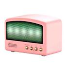 BT11-D Mini Card USB Flash Drive FM Radio Retro Wireless Bluetooth Speaker, Color: Pink - 1