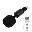 Mobile Phone Live Broadcast Microphone, Style: TYPE-C Straight Head Jerry Solution (Sponge Cover) - 1