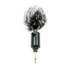 Mobile Phone Live Broadcast Microphone, Style: 3.5 Straight Head 2-section Plug (Rabbit Fur Cover) - 1