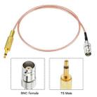 50cm BNC Female To 3.5mm Male Stereo Adapter Coaxial Power Audio RG316 Cable - 2