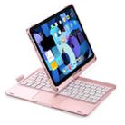 360 Degree Rotation Bluetooth Keyboard Case With Backlight For iPad Air 11 2024 / Air 5 / Air 4 10.9 / Pro 11 2022 2021 2020 2018(Rose Gold) - 1