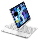 360 Degree Rotation Bluetooth Keyboard Case With Backlight For iPad Air 11 2024 / Air 5 / Air 4 10.9 / Pro 11 2022 2021 2020 2018(Silver) - 1