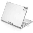 360 Degree Rotation Bluetooth Keyboard Case With Backlight For iPad Air 11 2024 / Air 5 / Air 4 10.9 / Pro 11 2022 2021 2020 2018(Silver) - 3