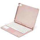 For iPad 10th Gen 10.9-inch 2022 Tablet Bluetooth Keyboard With Backlight 360 Degree Rotation(Rose Gold) - 2