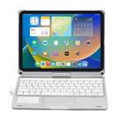 For iPad 10th Gen 10.9-inch 2022 Tablet Bluetooth Keyboard With Backlight 360 Degree Rotation(Silver) - 3