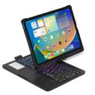 For iPad 10th Gen 10.9-inch 2022 Tablet Bluetooth Keyboard With Backlight 360 Degree Rotation(Black) - 1