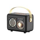 FT-BT20 Mini Retro Card USB Flash Drive FM Radio Wireless Bluetooth Speaker(Black) - 1