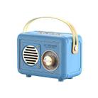 FT-BT20 Mini Retro Card USB Flash Drive FM Radio Wireless Bluetooth Speaker(Sky Blue) - 1