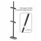 COOLMOON GH260 Desktop Computer Vertical Mounted Graphics Card Protection Shelf Metal Rod Magnetic Support Bracket, Color: GH260 Black - 2