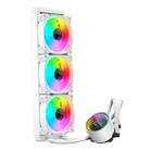 COOLMOON CM-YM-360T Computer ARGB Temperature Display Lens Multi-Platform Integrated CPU Cooler(White) - 1