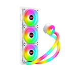 COOLMOON AS360 Magic Diamond Edition Computer Cooler ARGB Water Cooling Light Integrated CPU Radiator(White) - 1