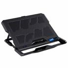 ICE COOREL K6 6-fans Adjustable LCD Display Laptop Stand Radiator(Black) - 1