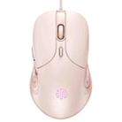 Inphic B8 Mute Light Emitting Wired Mice Home Office Gaming Computer Mouse(Milk Tea Color) - 1