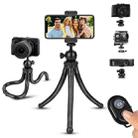 Octopus Fish Silicone Camera Tripod Desktop Folding Stand With Bluetooth Controller+Adapter+Phone Clip+Storage Bag+Screws - 2