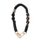 Cell Phone Lanyard Anti-lost Portable Universal Hand-Woven Mobile Phone Chain(Black) - 1