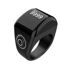 Equantu Smart Bluetooth Finger Counter Muslim Prayer Time Reminder Ring, Style: Black 18mm - 1