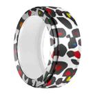 For Samsung Galaxy Ring / Oura Ring Silicone Elastic Printing Cover Scratch Resistant Case, Size: S(Colorful Leopard Print) - 1