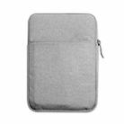 For iPad Splash-proof Pouch Sleeve Tablet Bag, Size: 8 inch(Light Gray) - 1