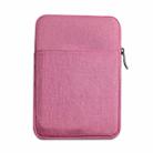 For iPad Splash-proof Pouch Sleeve Tablet Bag, Size: 10 inch(Rose Red) - 1