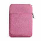 For iPad Splash-proof Pouch Sleeve Tablet Bag, Size: 11 inch(Rose Red) - 1