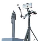 2m Metal Tripod Selfie Stick With 4 Expansion Interfaces & D07 Fill Light for Phone Camera - 1